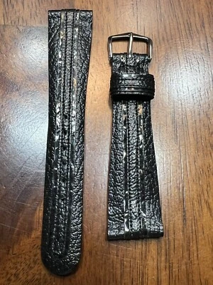 Original NOS HAMILTON Watch Band Genuine Calf Leather Black 20 mm - Image 1 of 4