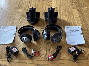 Genuine Sony Wireless Headphones (2) MDR-IF540R with transmitters (2) TMR-IF540R - Picture 1 of 11