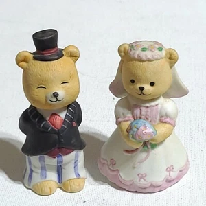 Estatuilla de Colección BC Bronson Oso de Peluche Porcelana Bisque Arte Pareja el Día de la Boda - Imagen 1 de 5