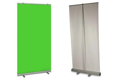 SWIFTPRINTUK Green Screen Roller Banner Chroma Key Pop/Roll up/Pull up Video Gaming Back Drop