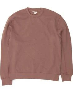 TOPSHOP Womens Oversized Sweatshirt Jumper UK 10 Small Pink Cotton DK18 - Picture 1 of 3