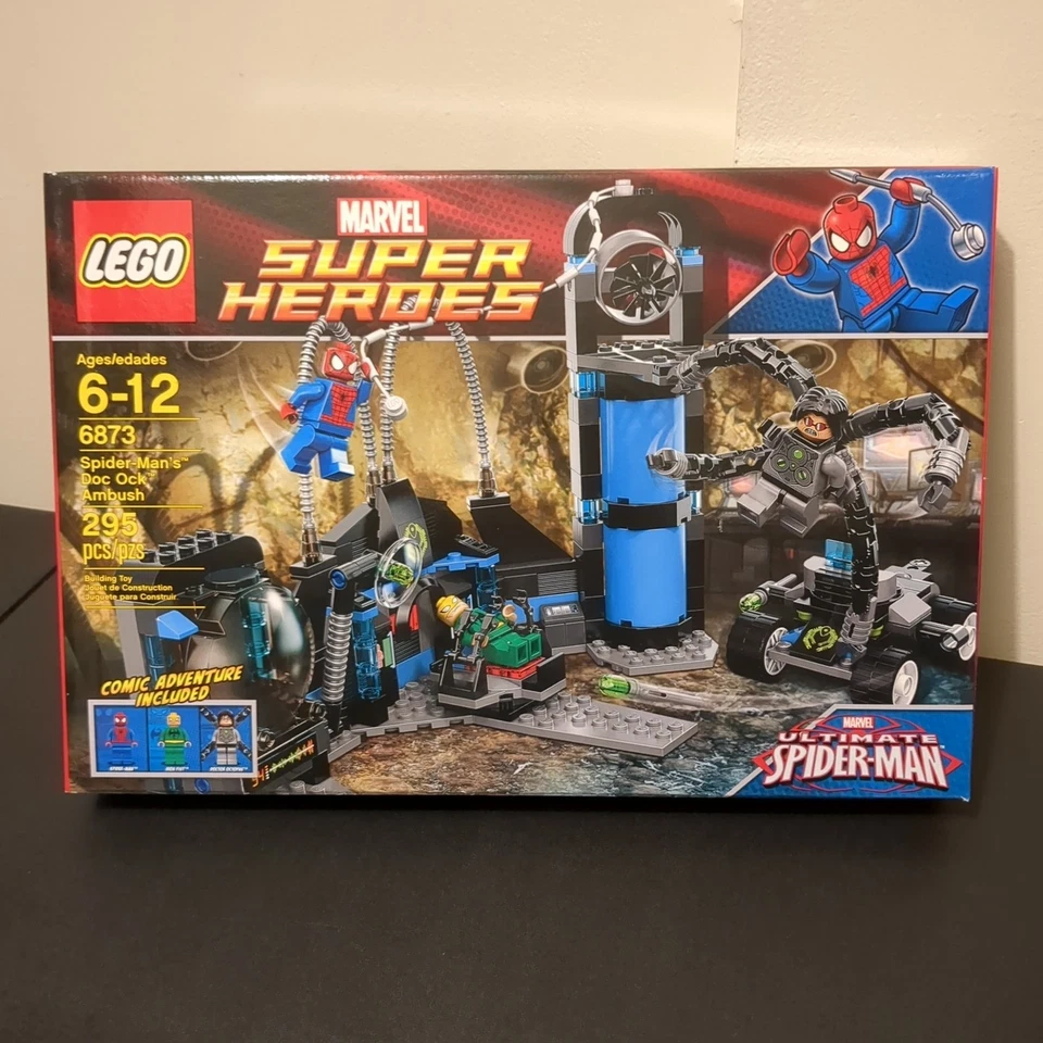 LEGO 6873 Marvel Spider-Man's Doc Ock Ambush Punho de Ferro Doutor Polvo Novo na caixa - Imagem 1 de 4