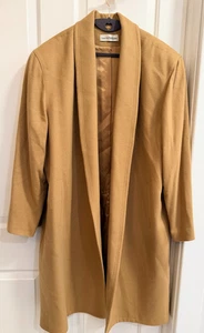 Lauren Matthews Camel Mantel Damen 100% Reine Wolle Langmantel Klassisch Vintage - Bild 1 von 8