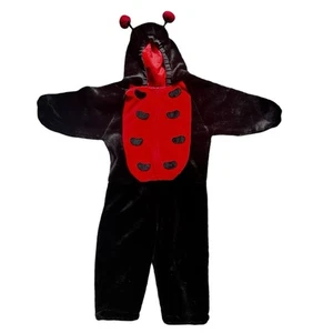 Ladybug kids full body faux fur Halloween costume size medium - Picture 1 of 9