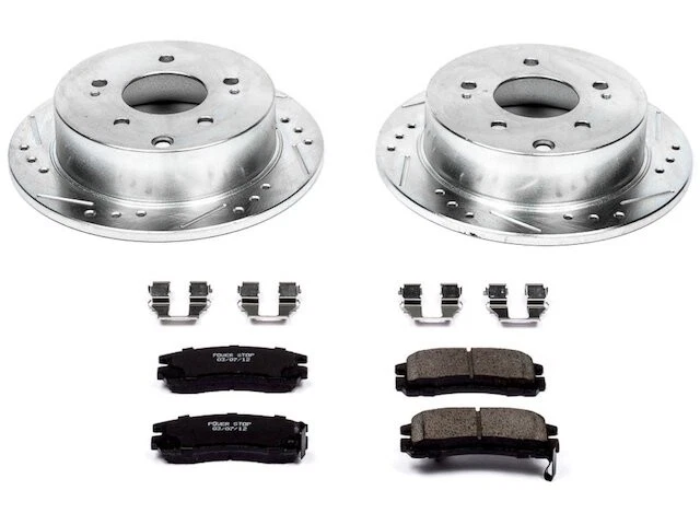 Pastilha de freio traseira e kit de rotor para 2006-2012 Mitsubishi Eclipse 2.4L 4 cilindros CH424HP - Imagem 1 de 1