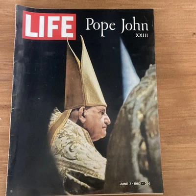 Life Magazine June 7, 1963 Pope John XXIII, Churchill, Luke Halpin, B49:2033 - Image 1 of 4