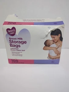 Parent's Choice 100-Count Pre-Sterilized 6oz Breast Milk Storage Bags New - Picture 1 of 6