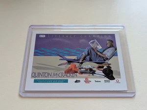 1999 TAMPA BAY DEVIL RAYS GTE SGA Quinton McCracken Literacy Champion Blank Back - Picture 1 of 3
