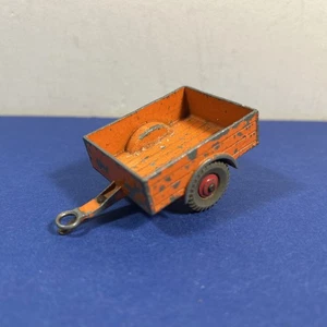 VINTAGE DINKY TOYS 341 ORANGE LAND ROVER TRAILER DIECAST ORIGINAL MODEL TOY - Picture 1 of 6