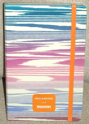 Moleskine Limited Edition Notebook Missoni Large Ruled Fiamm Hard Cover (5 x8.2)