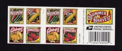 5004-5007 Summer Harvest Booklet of 20 Forever Stamps MNH - Image 1 of 2