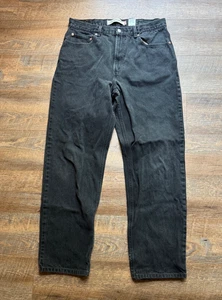 Vintage Levi’s 550 Black Denim Jeans Relaxed Fit Men's Size 38x34 - Picture 1 of 13