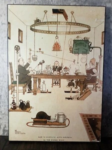 W Heath Robinson How To Dispense With Servants In The Dining Room Print Plaque - Picture 1 of 10