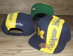 Mitchell & Ness Michigan Wolverines Deadstock Fit Snapback Hat Cap size Men's - Picture 1 of 2
