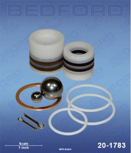 Bedford Repair Kit with Leather & Polyethylene Packings, Wagner, Gema, Nordson - Picture 1 of 1