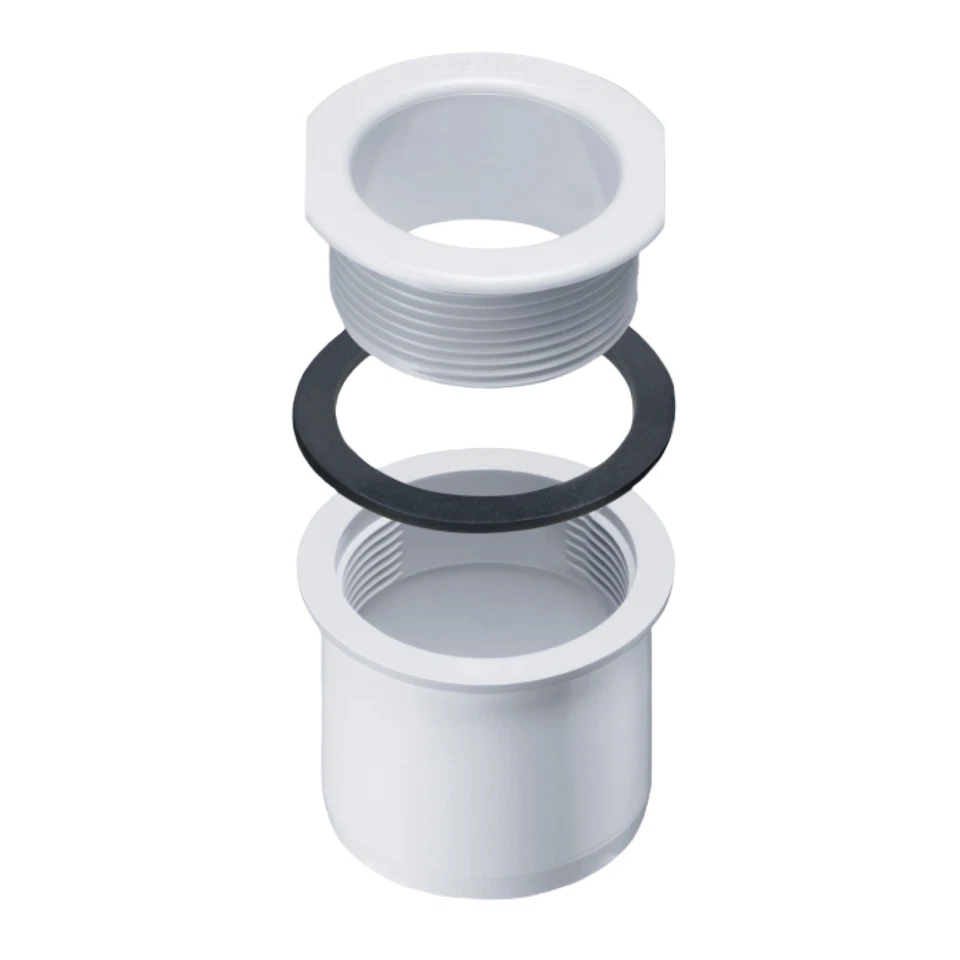 INEFA PVC Ablaufstutzen zum Schrauben für Kastenrinne, Wasserablauf Kastenrinnen - Bild 1 von 1
