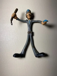 Bendy Policeman Figure bendable Hong Kong Retro 1970's Flexible Posing Toy VTG - Picture 1 of 8