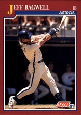 1991 Score Rookie/Traded Baseball Card #96T Jeff Bagwell Rookie