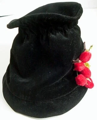 Sombrero cubo vintage Art Deco mediados de siglo Foto 1 de 4