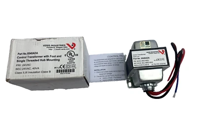 Transformador de control X040ADA VERIS con pie y buje de rosca única. 24VAC. 40VA Foto 1 de 4