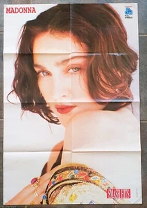 MADONNA Smash Hits Magazine 1989 Giant fold out poster Australia Vintage 1927 - Picture 1 of 14