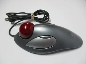 Tested Working Logitech Trackman Marble Wheel USB Mouse T-BC21 810-000767 Nice! - Picture 1 of 5
