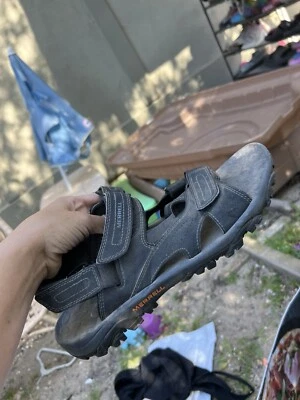 Sandalias Merrell Para Hombres 10 Huntington Convertidas Deportivas con Cordones J35283 Cuero Negro Foto 1 de 4