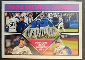 2025 Topps Heritage High Number SP 2024 World Series Recap #462 - Bild 1 von 2