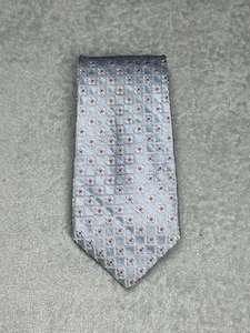 BOSS HUGO BOSS Neckwear Men’s Silk Tie Blue Geometric Flower 3.5” in - Picture 1 of 16