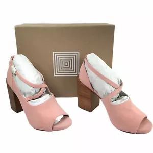 Lularoe Damenschuhe Größe 9,5 B Georgia 4" Blockabsatz einfarbig rosa Wildleder - Bild 1 von 9