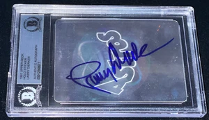 Larry Dierker 1991 Upper Deck Signed Autographed Sticker Rookie Card BECKETT BAS - Picture 1 of 2