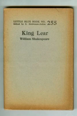Vintage 1920s Little Blue Book #255 KING LEAR by William Shakespeare! - Imagem 1 de 2