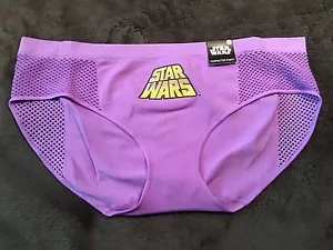 Slip mutandine personaggio Star Wars intimo nuovo con etichetta taglia L spedizione gratuita viola senza cuciture - Foto 1 di 2