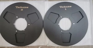 One Pair black Technics 10.5'' 1/4'' TAPE REEL TO REEL TAPE Recorders RS 1500 - Picture 1 of 3