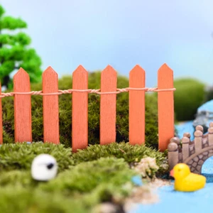 90cmx5cm DIY Small Fence Barrier Wooden Craft Miniature Fairy Garden Decoration - Picture 1 of 44