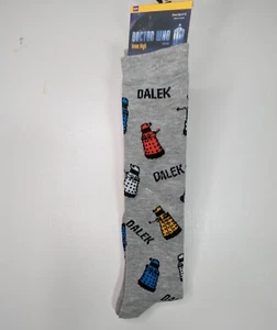 Doctor Who Dalek Overknee Socken Größe 4-10 grau - Bild 1 von 4