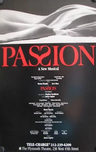 PASSION ORIGINAL BROADWAY POSTER 1994 STEPHEN SONDHEIM DONNA MURPHY MARIN MAZZIE - Picture 1 of 1