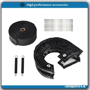 T6 Turbo Heat Shield Blanket Cover with 2" 50FT Exhaust Header Wrap Tape - Picture 1 of 8