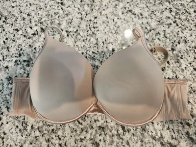 Olga Flirty Plunge Full Figure Underwire T-Shirt Bra GD0711t Gd0711a Beige 40C — 第 1/4 张图片