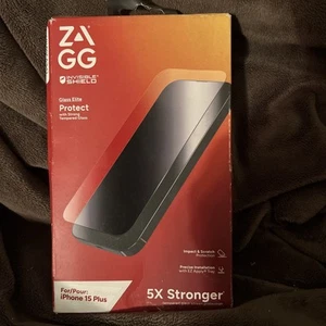 ZAGG Apple iPhone 15 Plus Glass Elite Screen Protector - New - Photo 1 sur 2