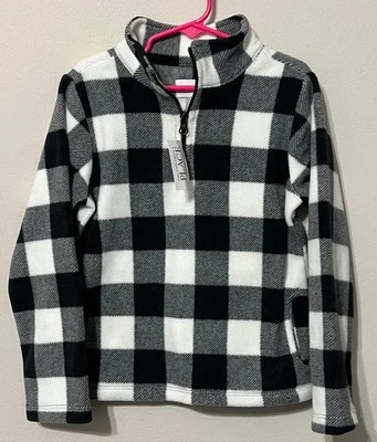 Suéter Children’s Place Buffalo Blanco y Negro Cuadros Talla 5/6 Foto 1 de 4