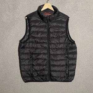 Hawk and Co Sport Performance Black Puffer Vest Mens Medium Duck Feather Down - Picture 1 of 8