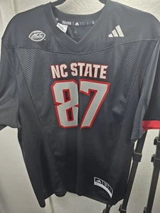 Adidas Black North Carolina State Football Jersey NWT #87 - Picture 1 of 10
