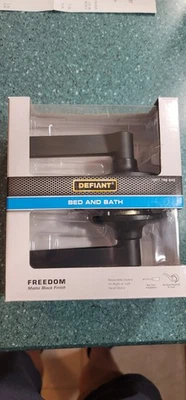 Defiant Freedom Bed/Bath Door Lever Matte Black 1007789493 New - Image 1 of 3