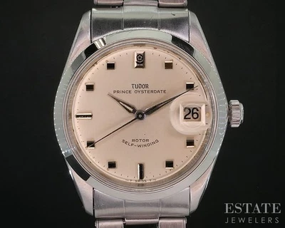 1965 Tudor Prince Oysterdate 7996 Small Rose Rolex Rivet Mens Watch i20004 - Image 1 of 4