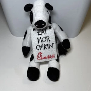 2008 Chick-fil-A Cow "Eat Mor Chikin" Collectible 8.5" Plush Stuffed Animal Toy  - Picture 1 of 4