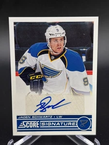 2013-14 Score Jaden Schwartz Score Signatures No. SS-JS - Picture 1 of 10