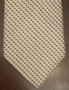 Michael Michael Kors Gold Blue 100% Silk Men’s Neck Tie Made In China - Picture 1 of 9
