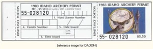 D2K Idaho Archery 1983 $5.50 with info tab - Picture 1 of 1