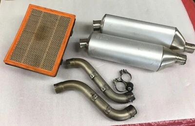  Ducati S2R Todos los Silenciadores Monster y Tubos Conector Caja Superior Filtro Abrazaderas OEM Foto 1 de 4